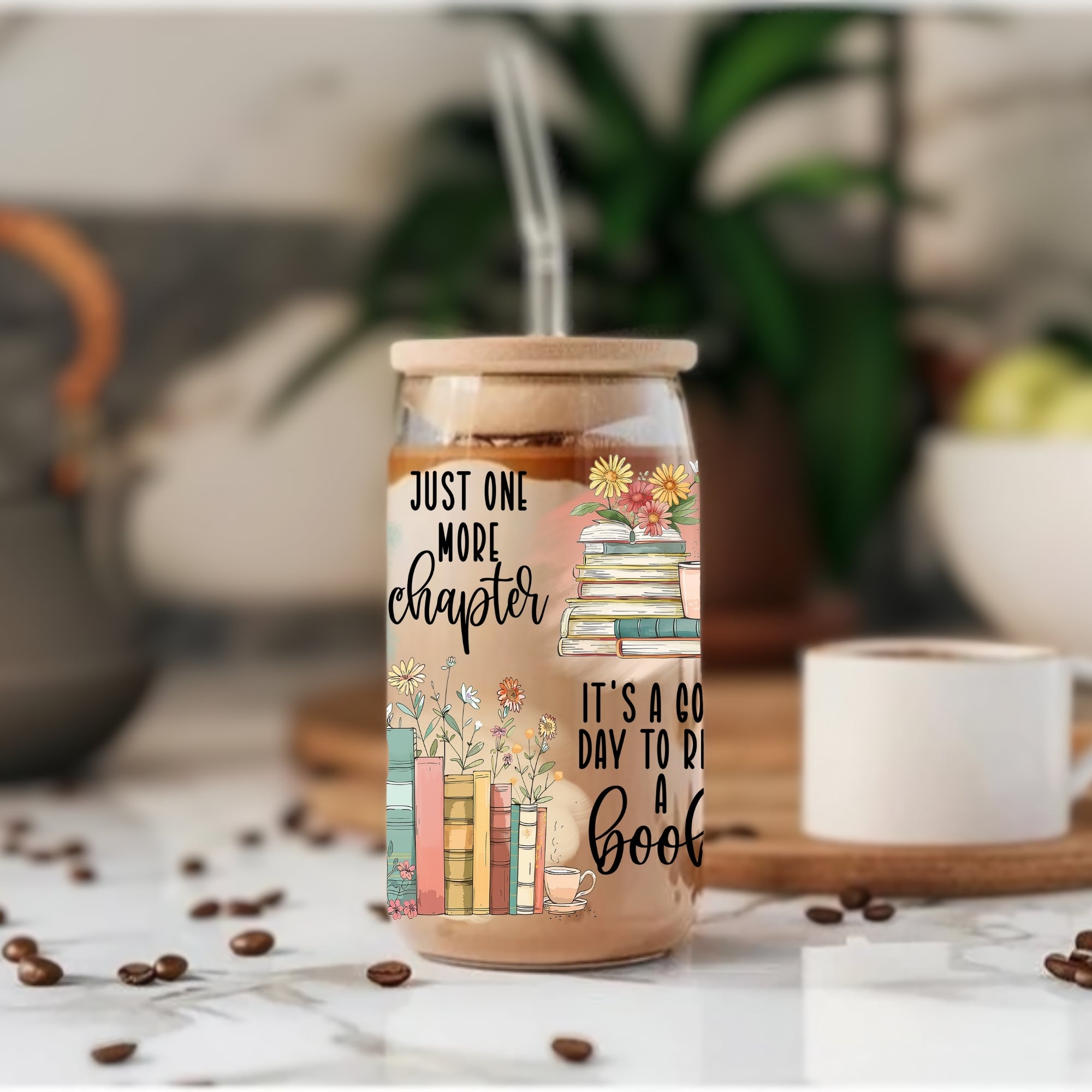 Bookish Soul - Glass Tumbler