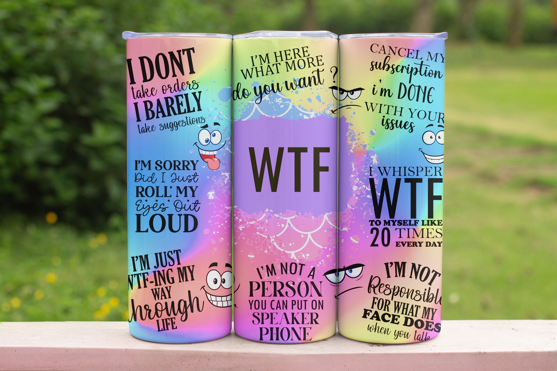 Bright Sarcastic Quotes Themed Stainless Steel Vacuum Insulated Tumbler