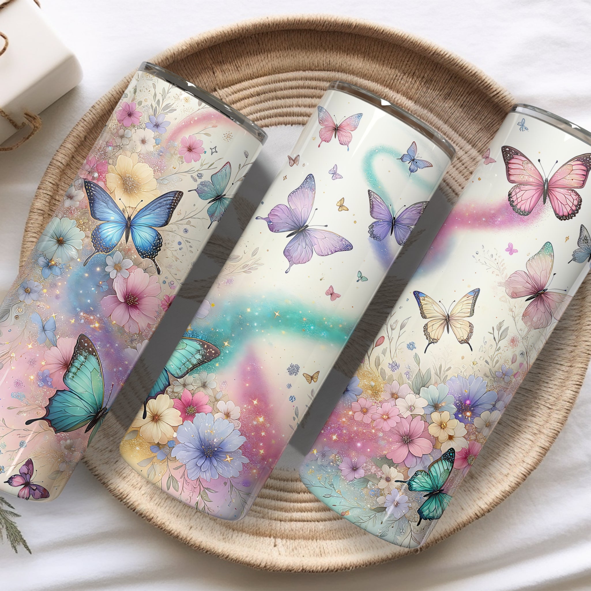Butterfly Themed Stainless Steel Vacuum Insulated Tumbler