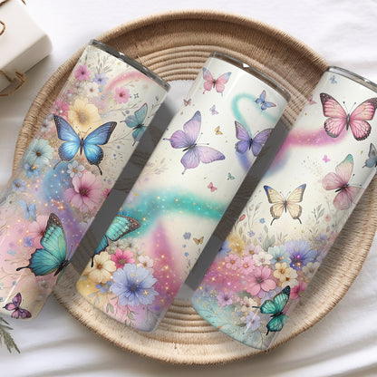 Butterfly Themed Stainless Steel Vacuum Insulated Tumbler