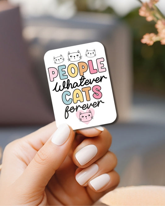 Cat Lover Vinyl Waterproof Sticker