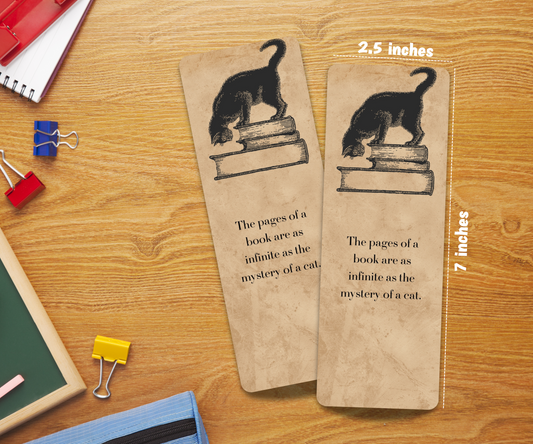Cat Lover Laminated Bookmark