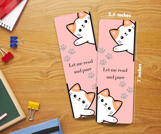 Cat Lover Laminated Bookmark
