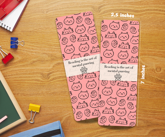 Cat Lover Laminated Bookmark