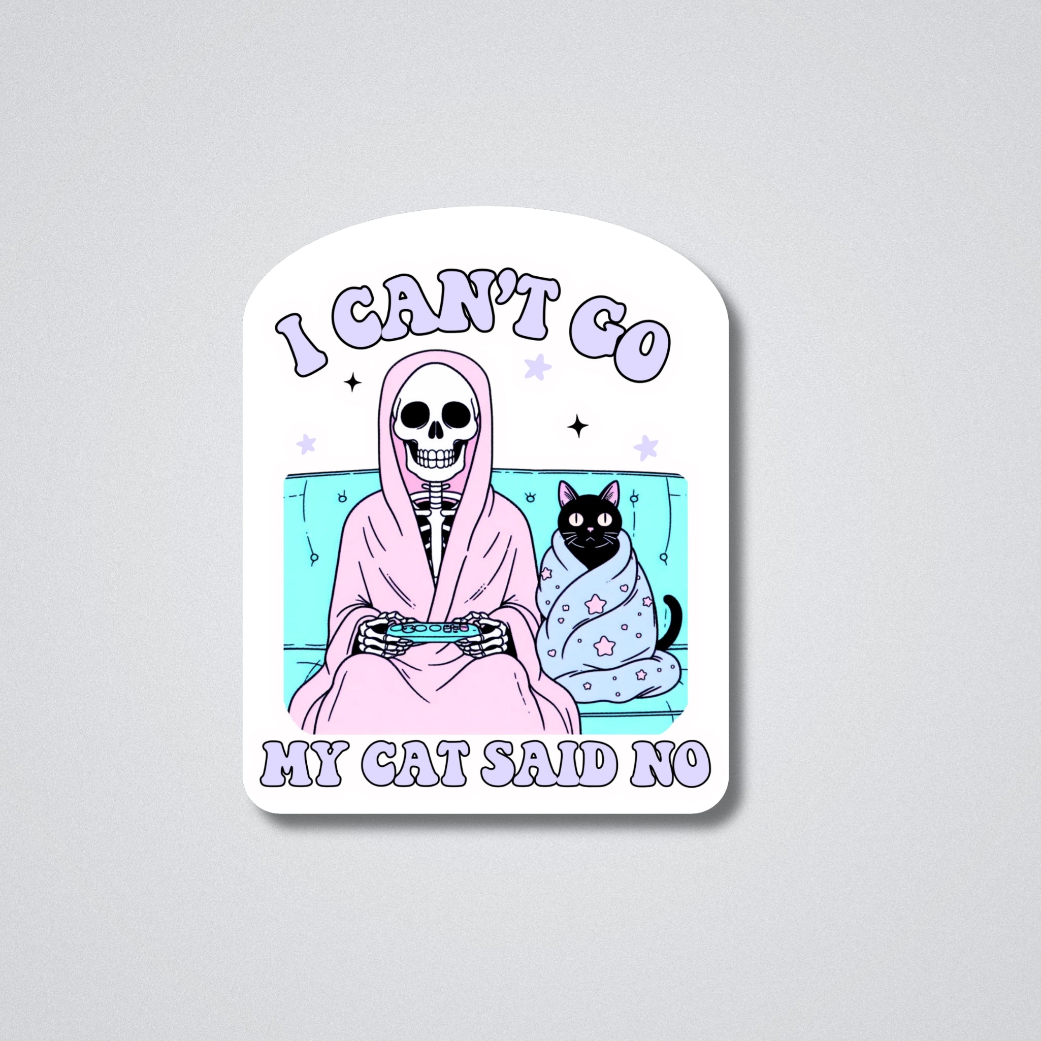 Black Cat Lover Vinyl Waterproof Sticker