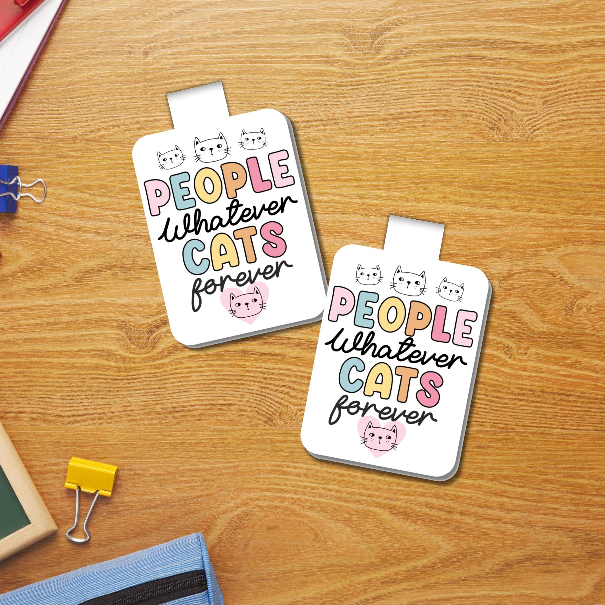 Cats Forever Magnetic Bookmark