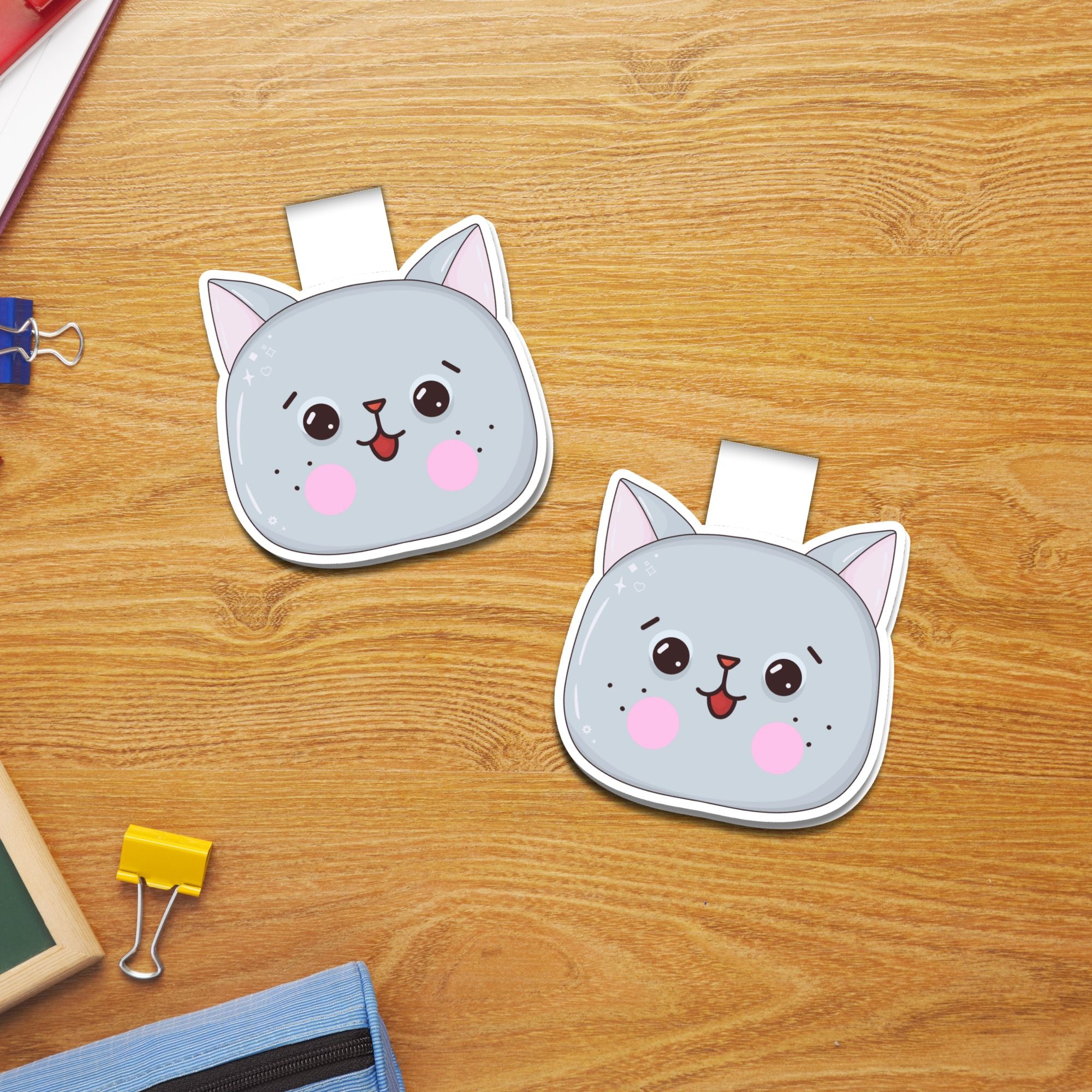 Big Cat Face Magnetic Bookmark