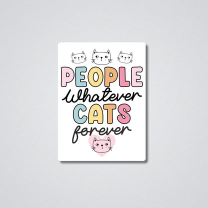 Cats Forever Vinyl Waterproof Sticker