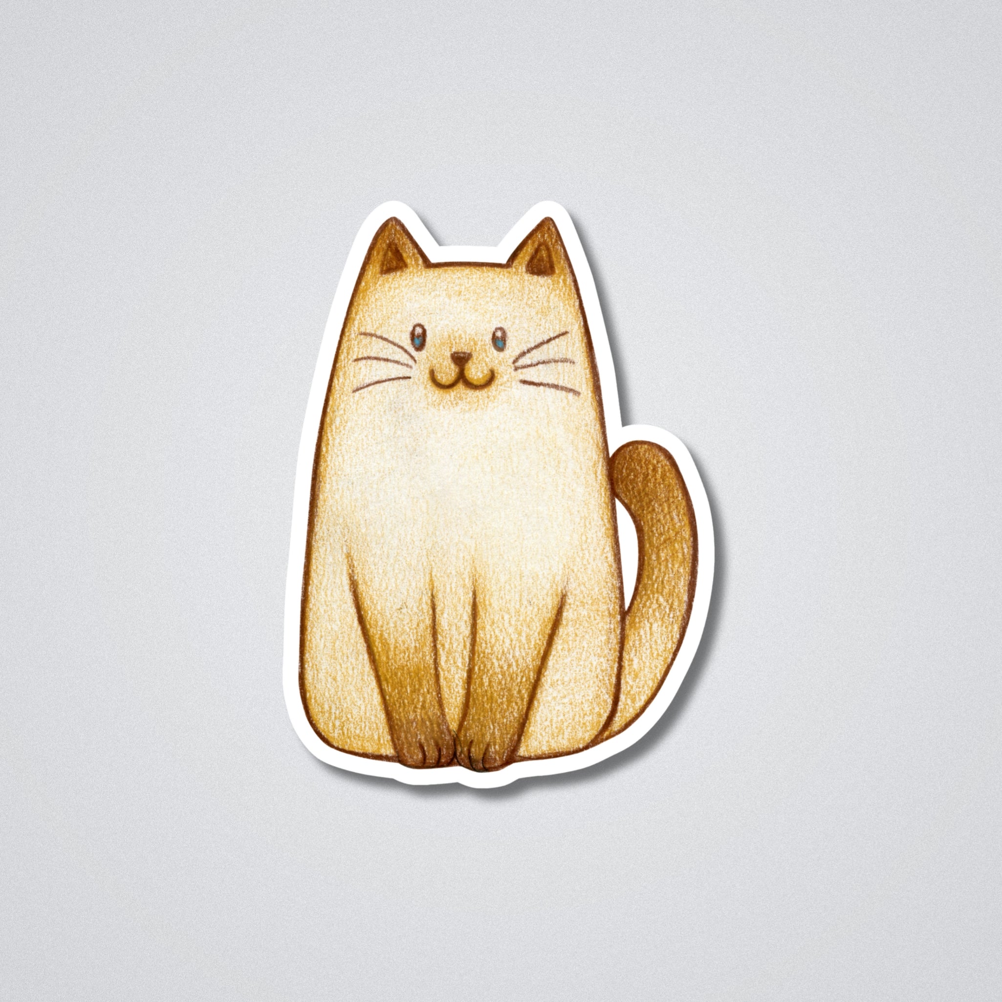 I Love My Cat Vinyl Waterproof Sticker