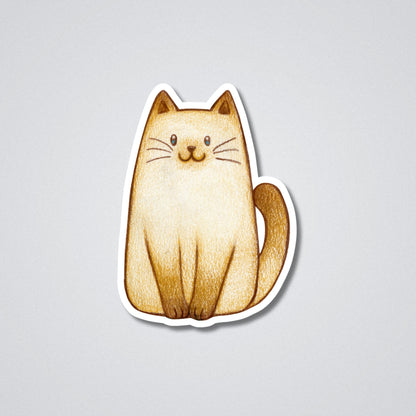 I Love My Cat Vinyl Waterproof Sticker