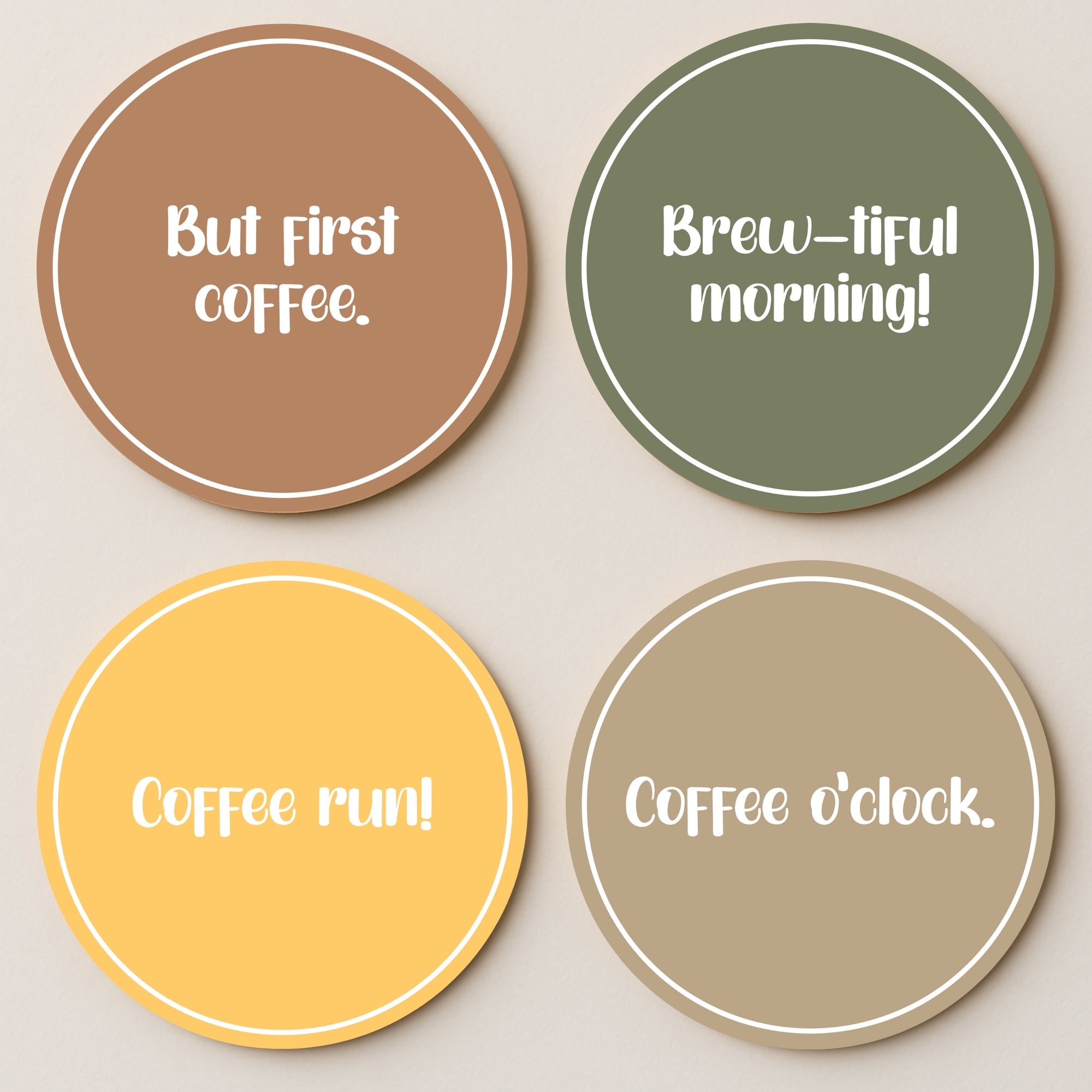Coffee lover MDF Coaster - Set Of 4