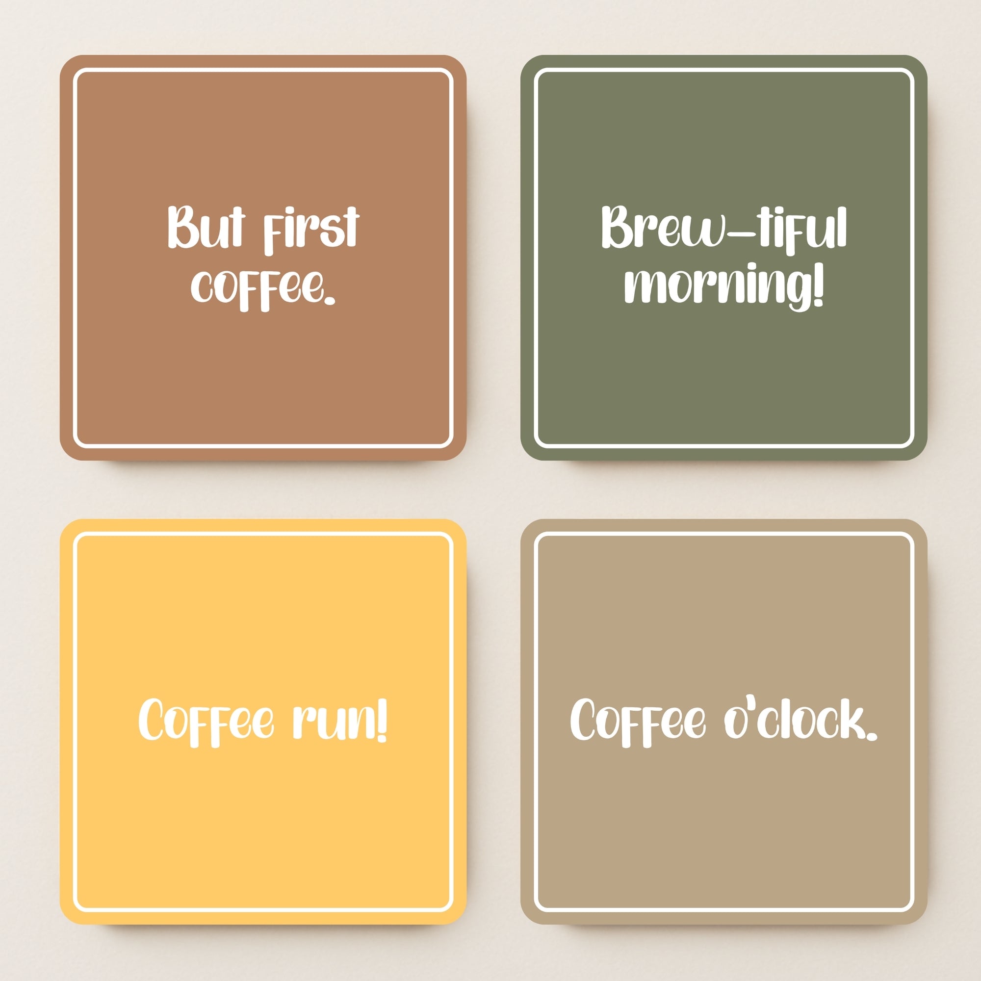 Coffee lover MDF Coaster - Set Of 4