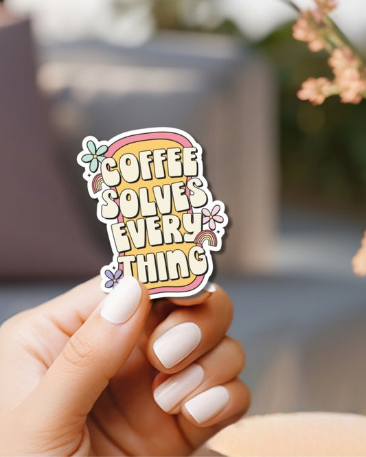 Coffee Lover Vinyl Waterproof Sticker