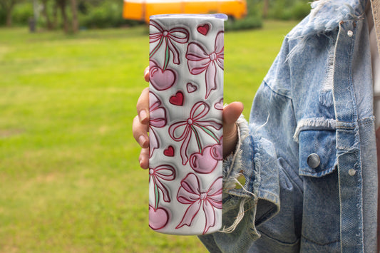 Coquette Themed Stainless Steel Vacuum Insulated Tumbler