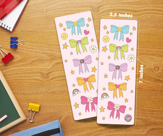 Coquette bowsLaminated Bookmark