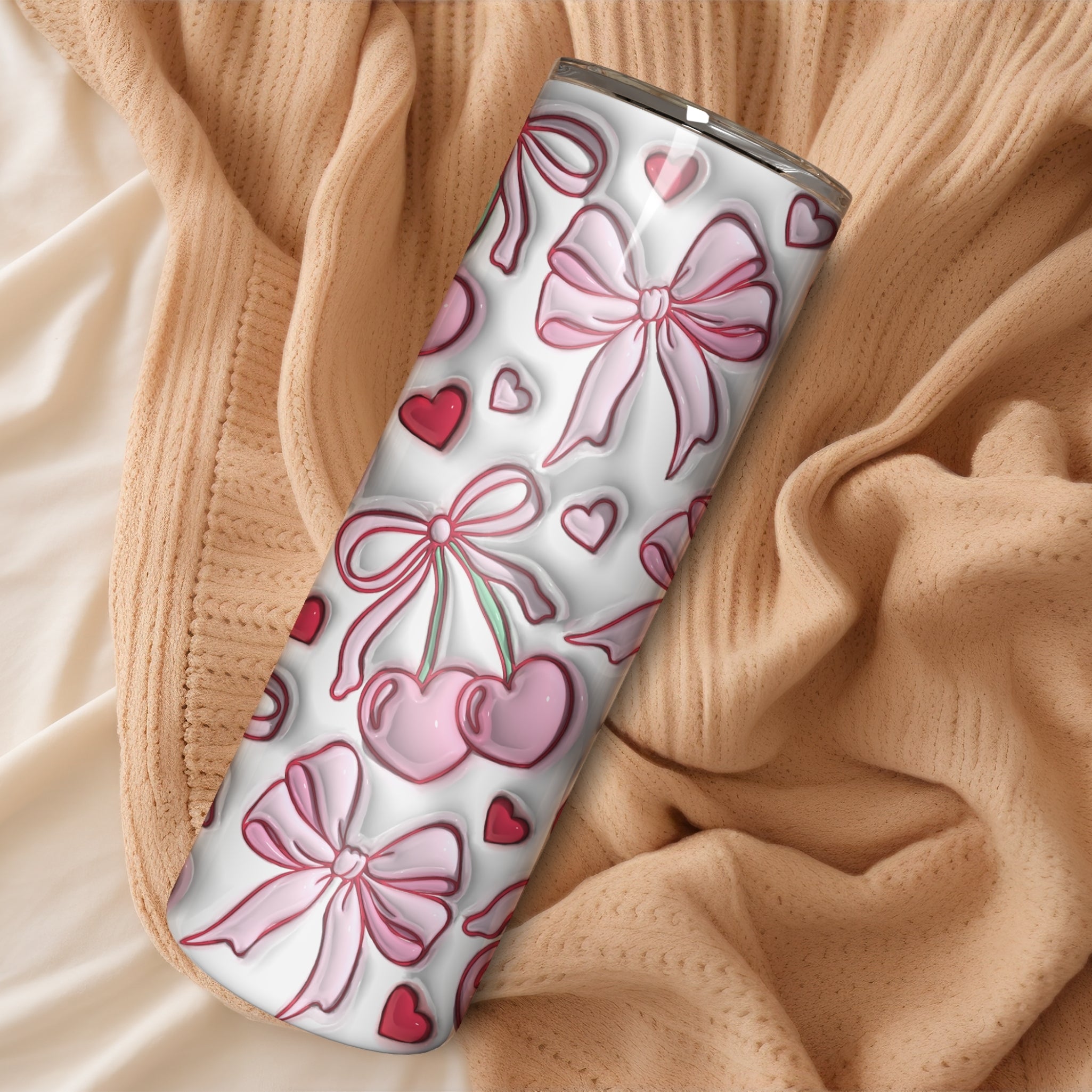 Coquette Themed Stainless Steel Vacuum Insulated Tumbler