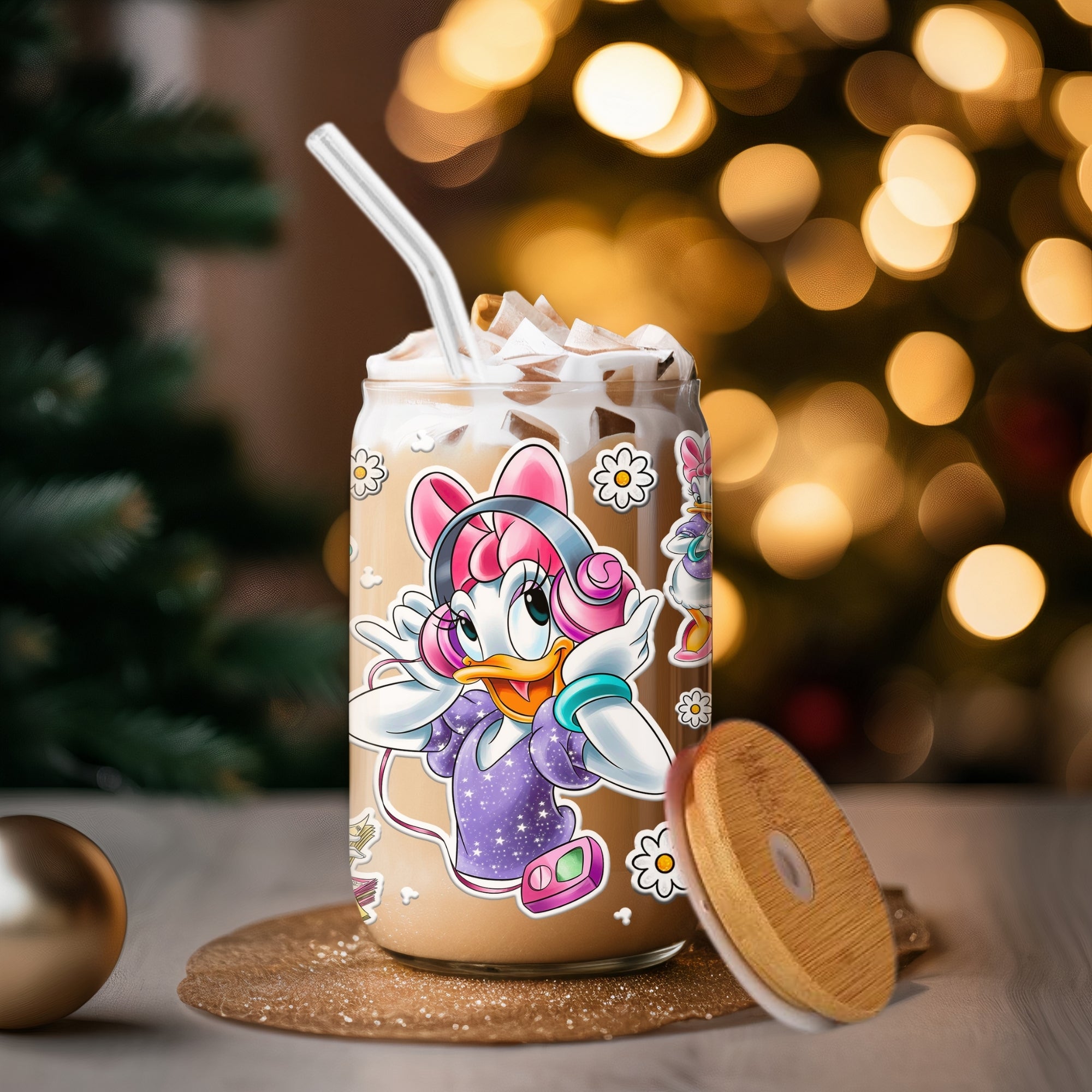 Daisy Duck - Glass Tumbler