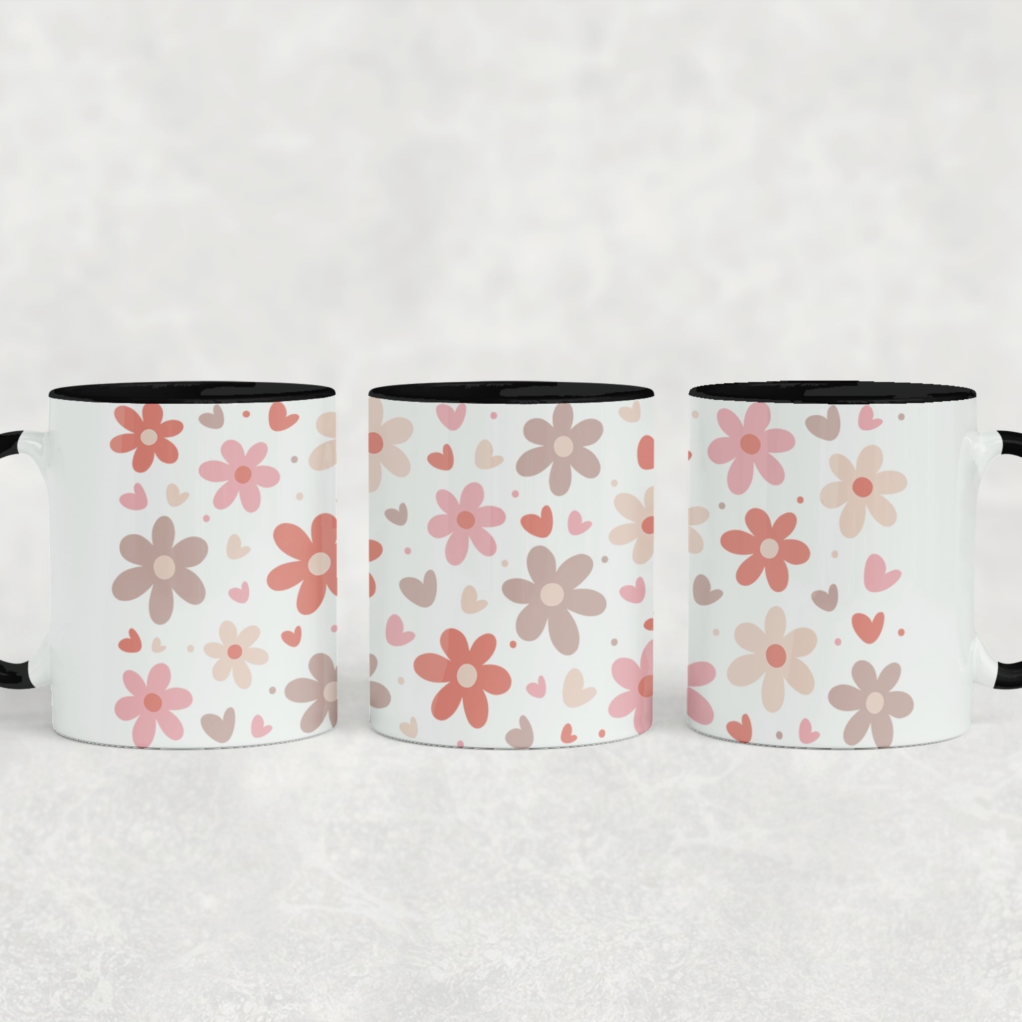 Pastel Daisies Ceramic Mug