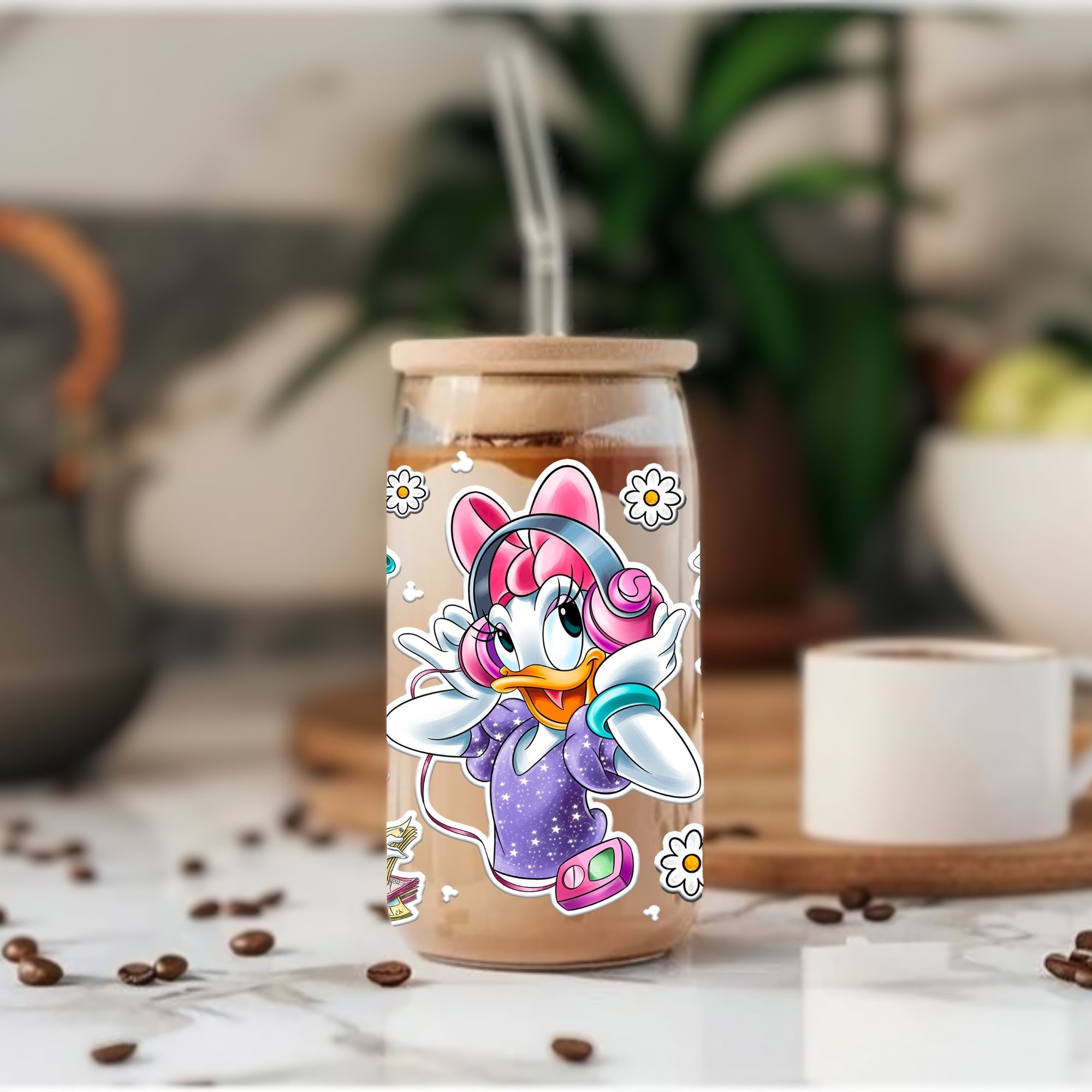 Daisy Duck - Glass Tumbler