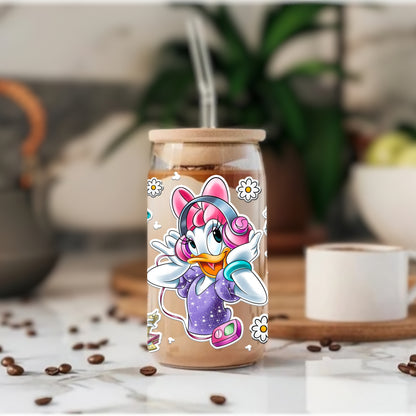 Daisy Duck - Glass Tumbler