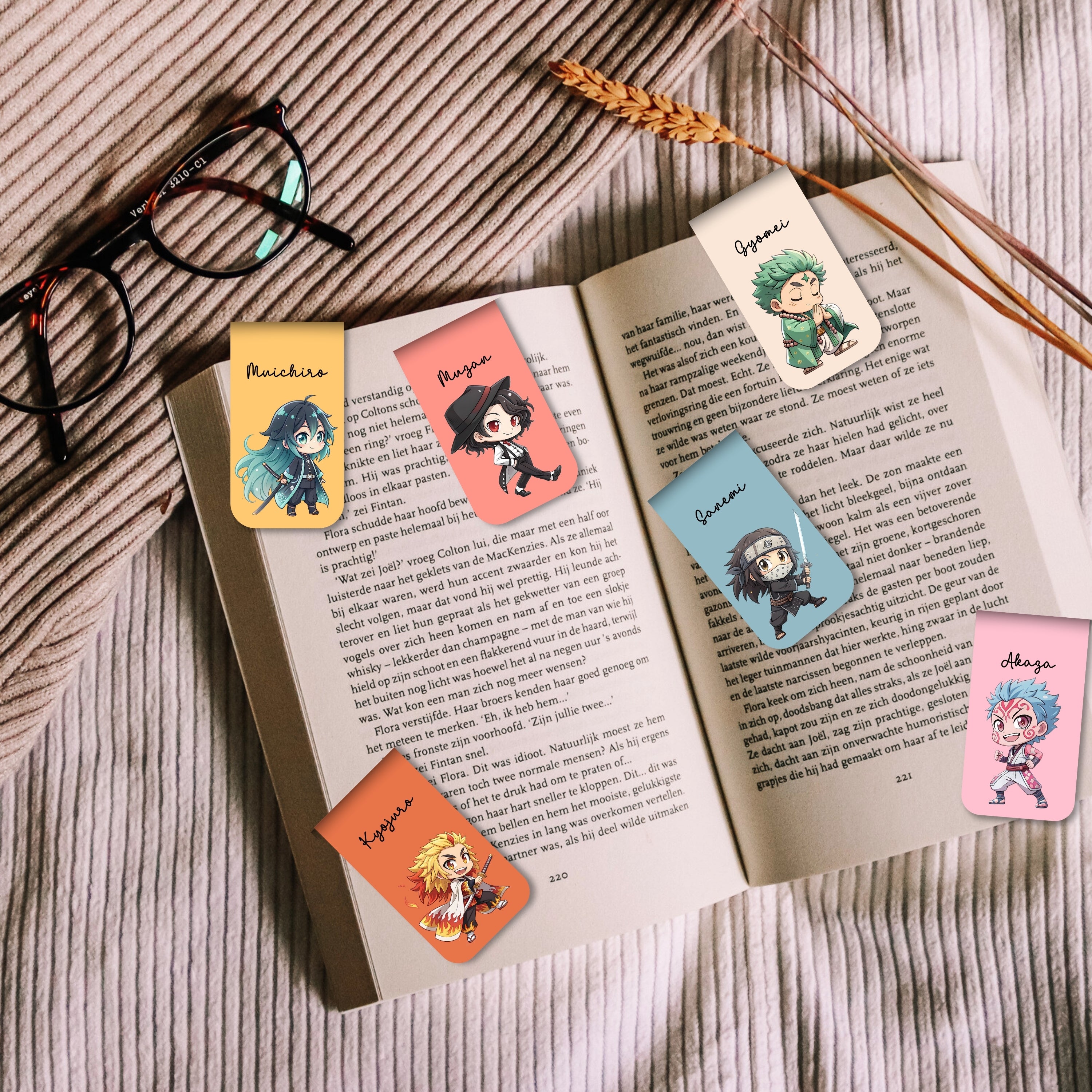 Demon Slayer - 2 Magnetic Bookmarks Bundle