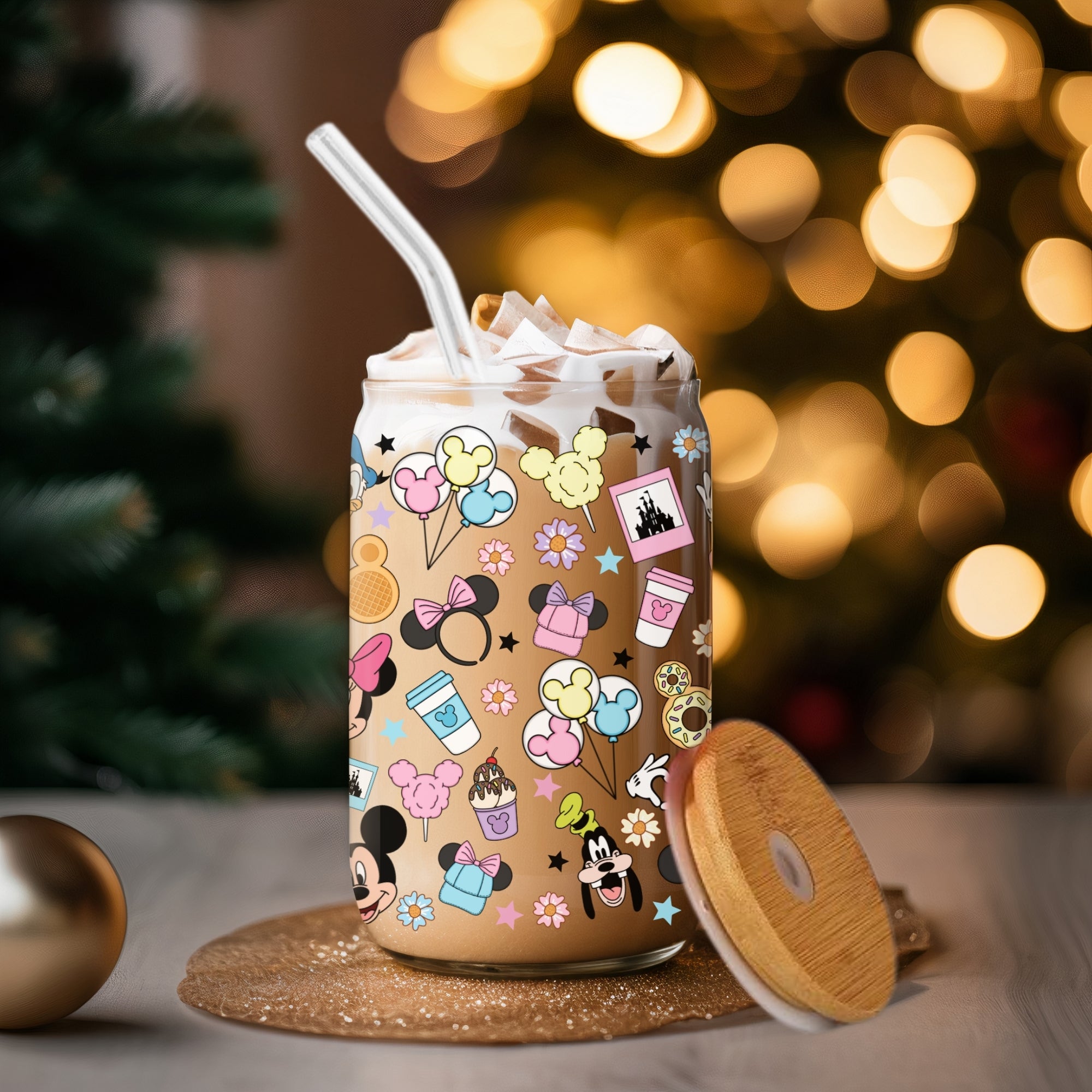 Disney Characters - Glass Tumbler