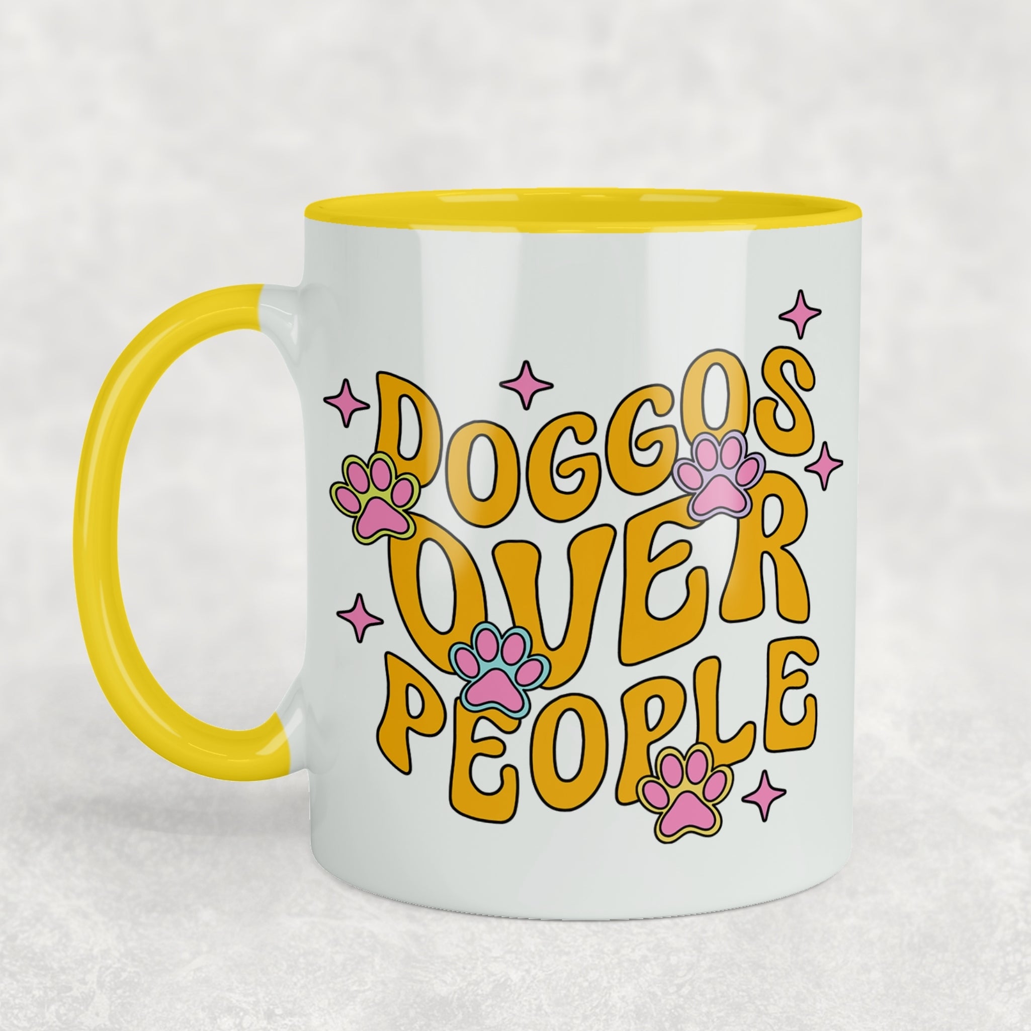 Doggos Over People Ceramic Mug