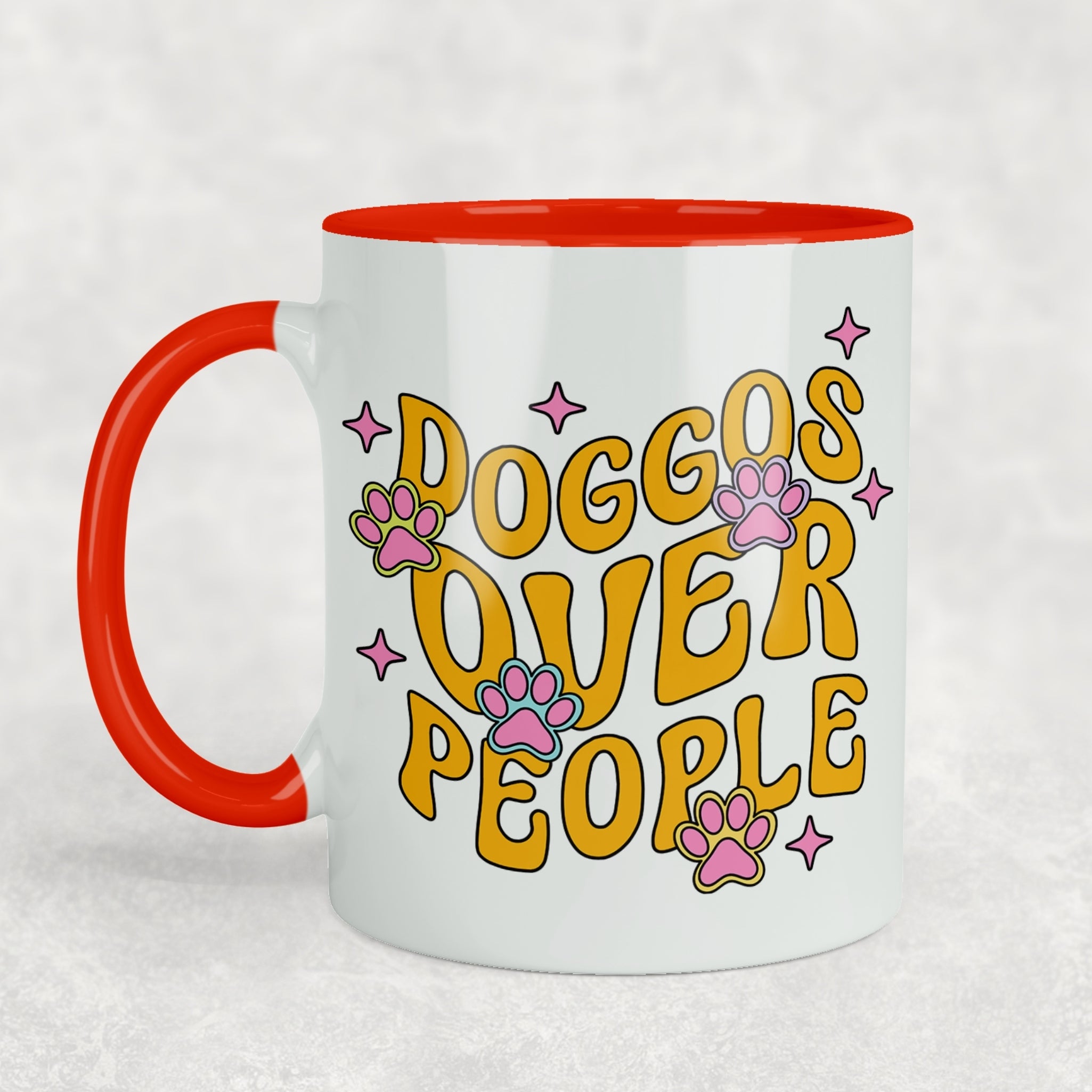 Doggos Over People Ceramic Mug