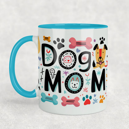 Dog Mom -Colorful Ceramic Mug