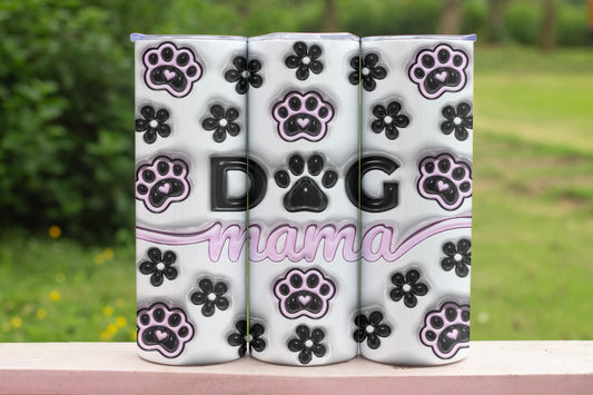 Dog Mom Themed Stainless Steel Vacuum Insulated Tumbler