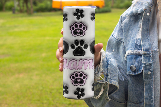 Dog Mom Themed Stainless Steel Vacuum Insulated Tumblers