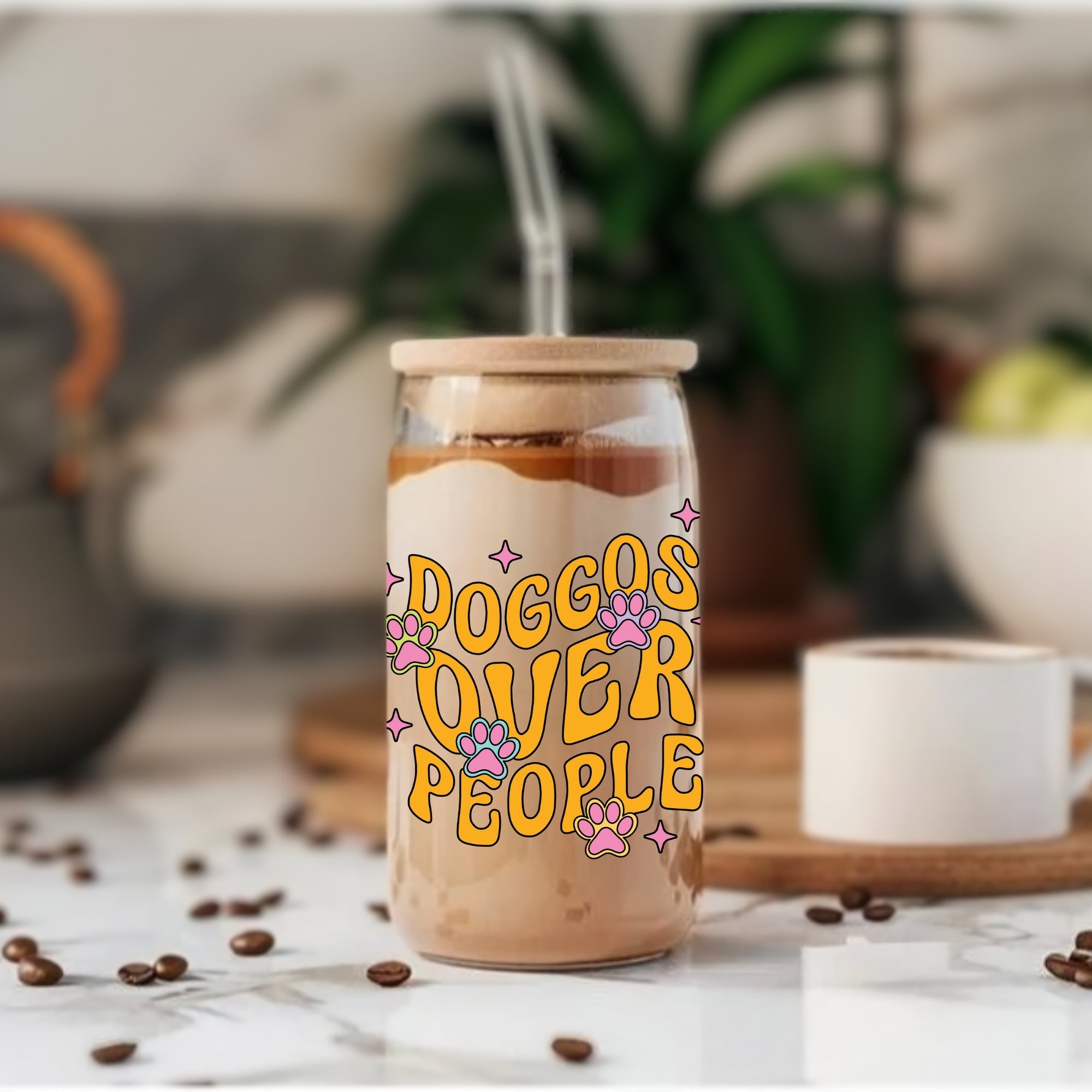 Doggos Over People - Glass Tumbler