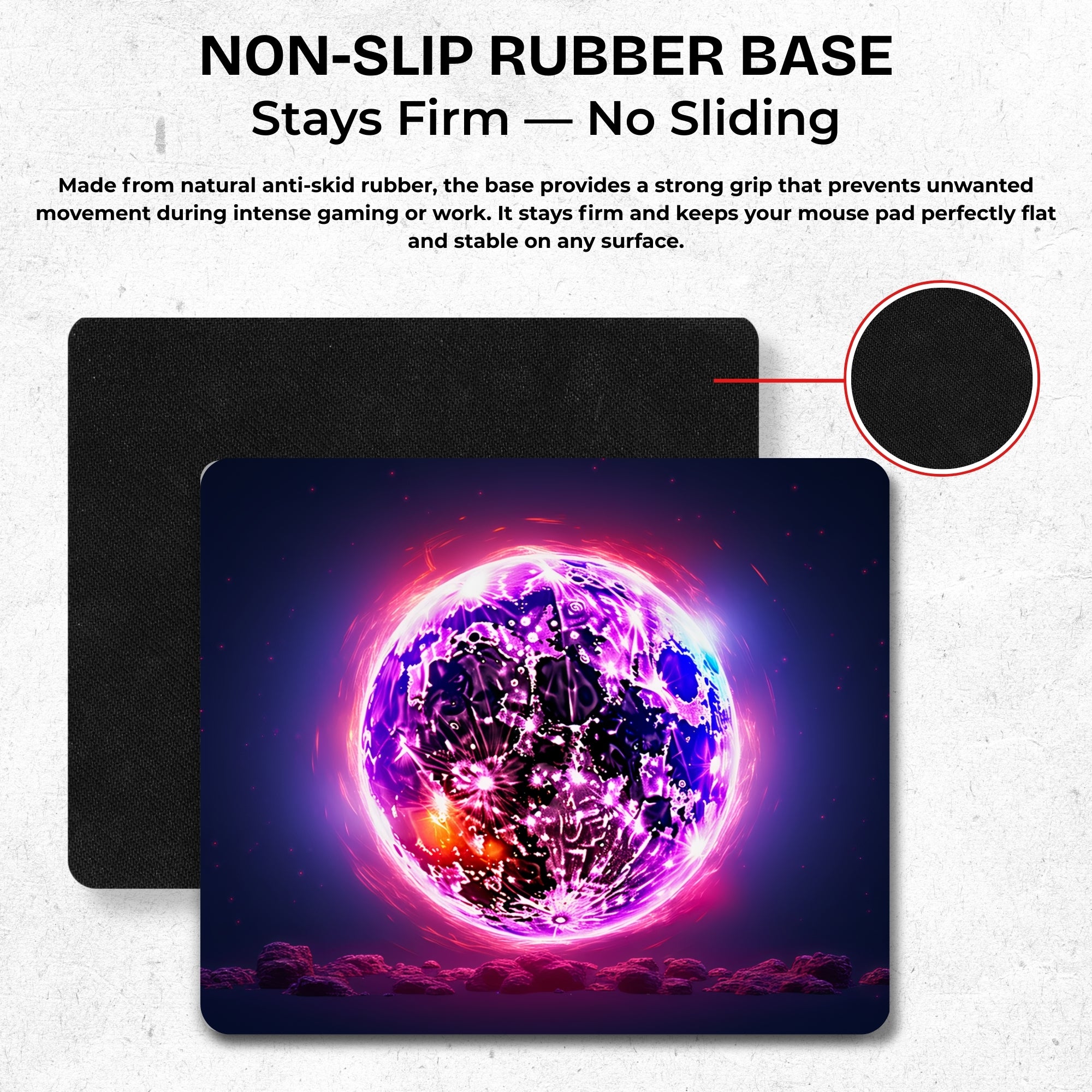Cosmic Neon Mouse Pad