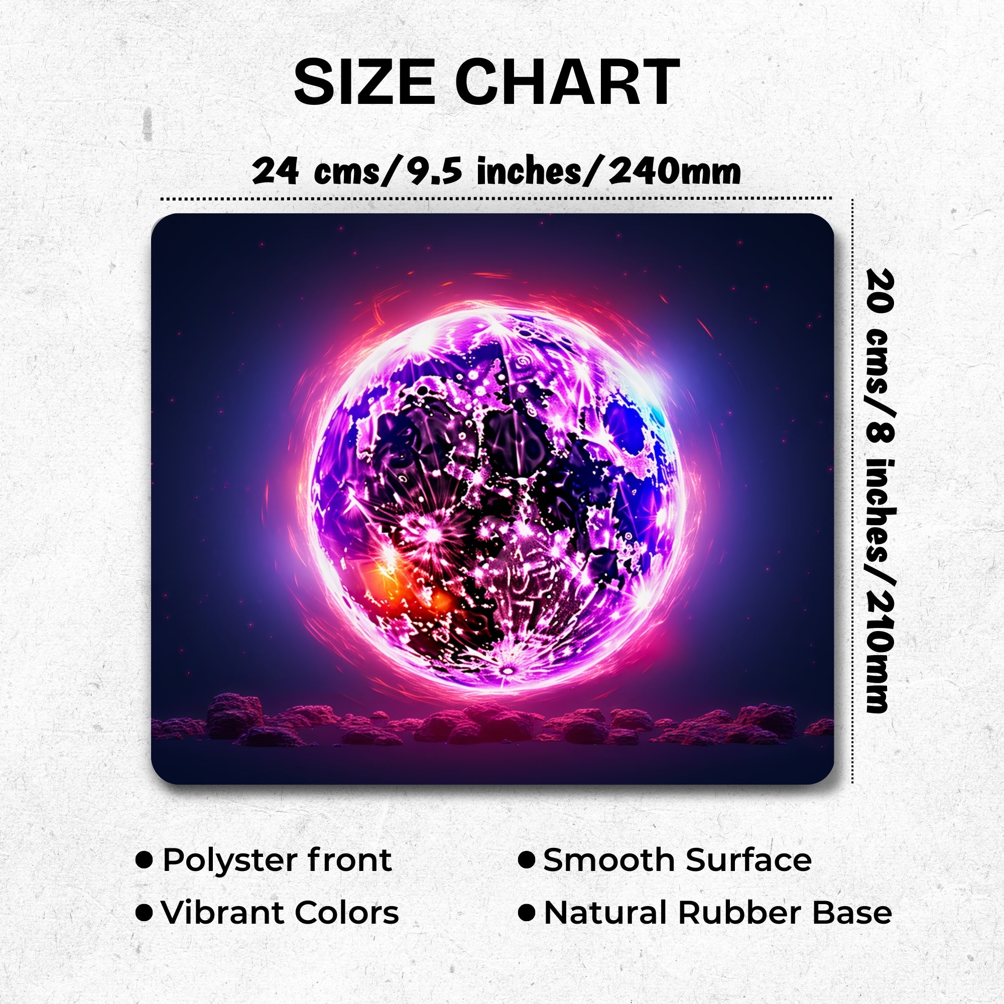 Cosmic Neon Mouse Pad