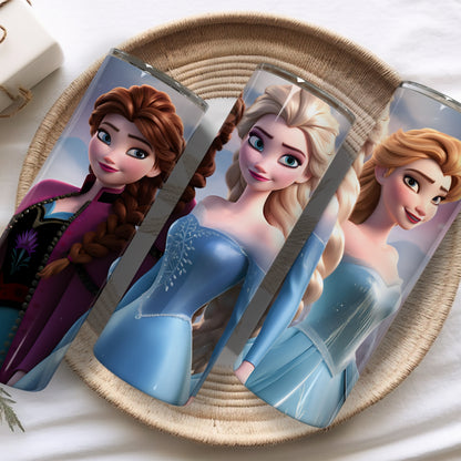 Elsa's Girls Themed Stainless Steel Vacuum Insulated Tumbler