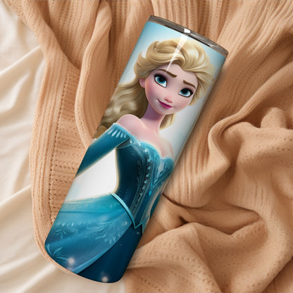 Elsa Themed Stainless Steel Vacuum Insulated Tumbler