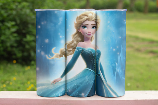 Elsa Themed Stainless Steel Vacuum Insulated Tumbler 
