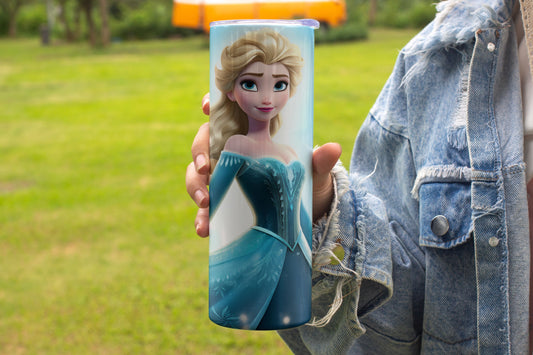 Elsa Themed Stainless Steel Vacuum Insulated Tumbler 