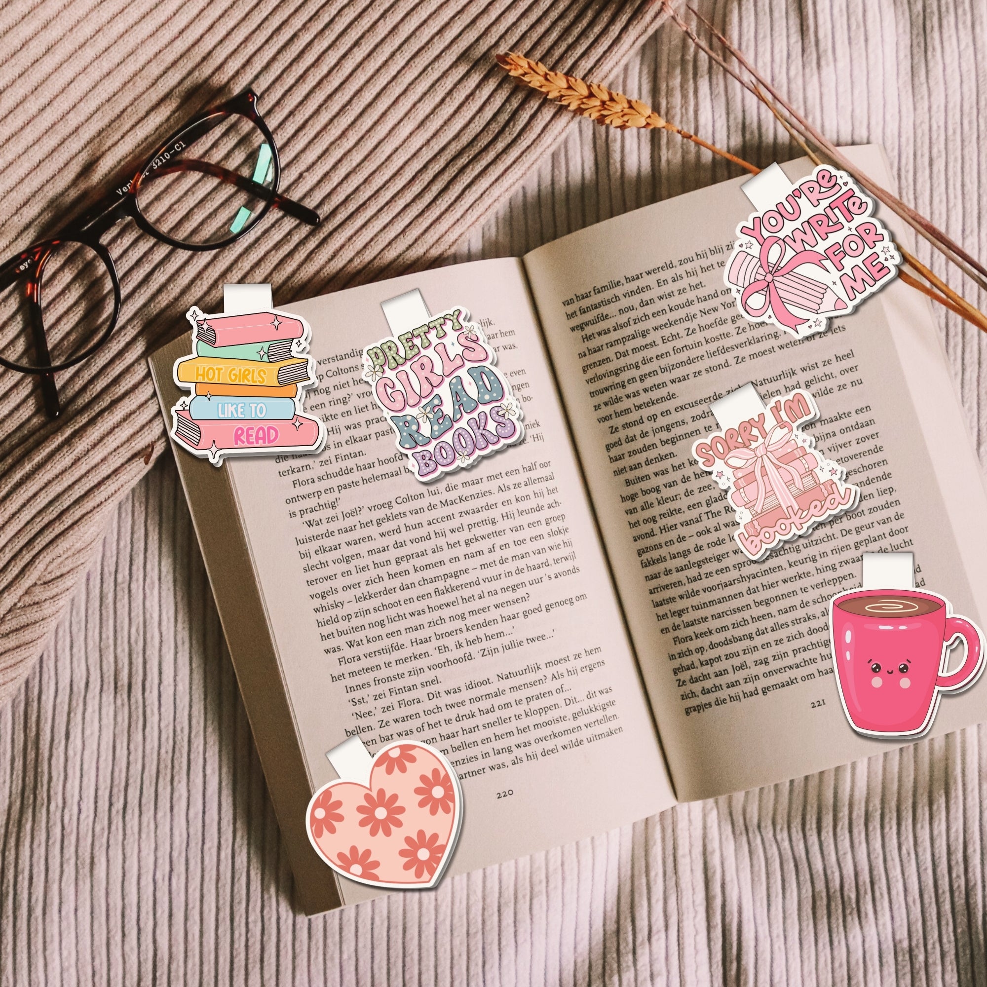 Cozy Reads Magnetic Bookmarks Bundle