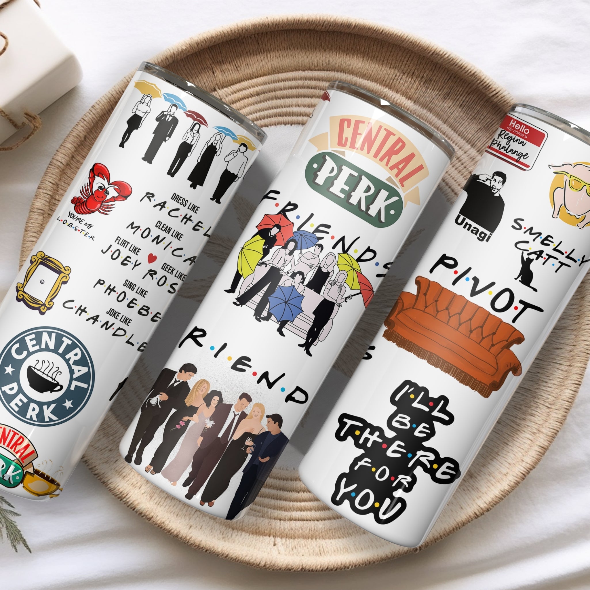 Friends Themed Stainless Steel Vacuum Insulated Tumbler