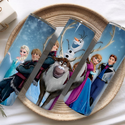 Frozen Family Themed Stainless Steel Vacuum Insulated Tumbler