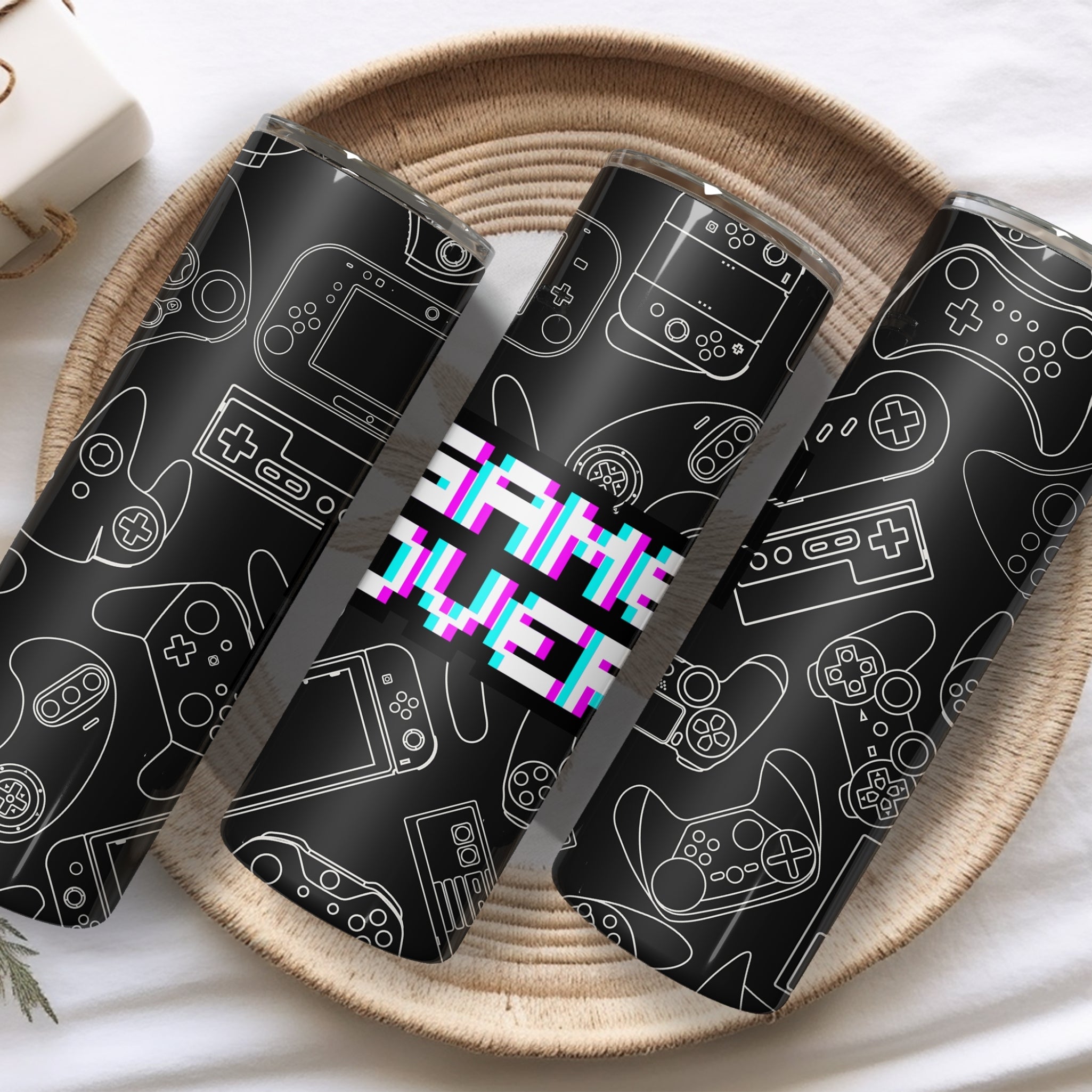 Game Nerd Themed Stainless Steel Vacuum Insulated Tumbler