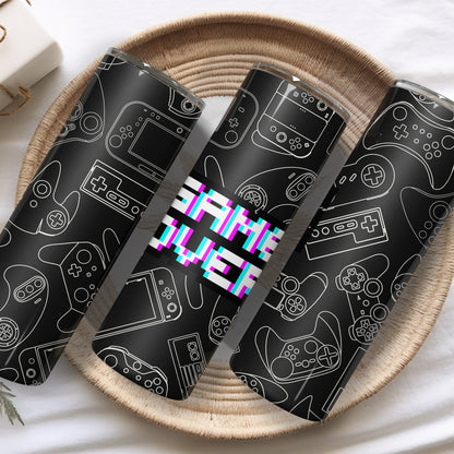 Game Nerd Themed Stainless Steel Vacuum Insulated Tumbler