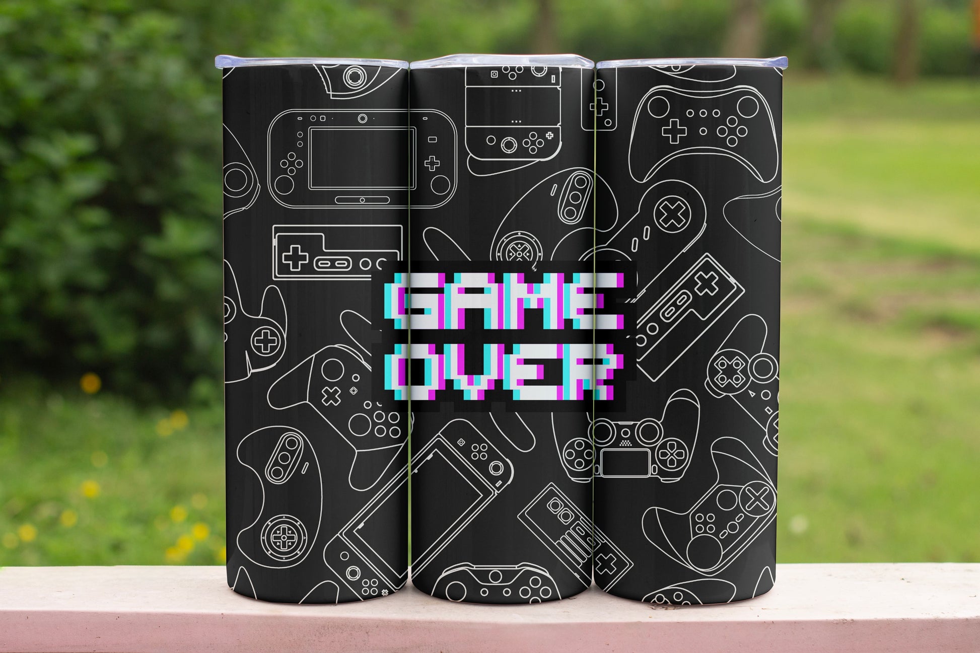 Game Nerd Themed Stainless Steel Vacuum Insulated Tumbler