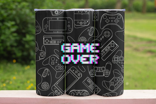 Game Nerd Themed Stainless Steel Vacuum Insulated Tumbler