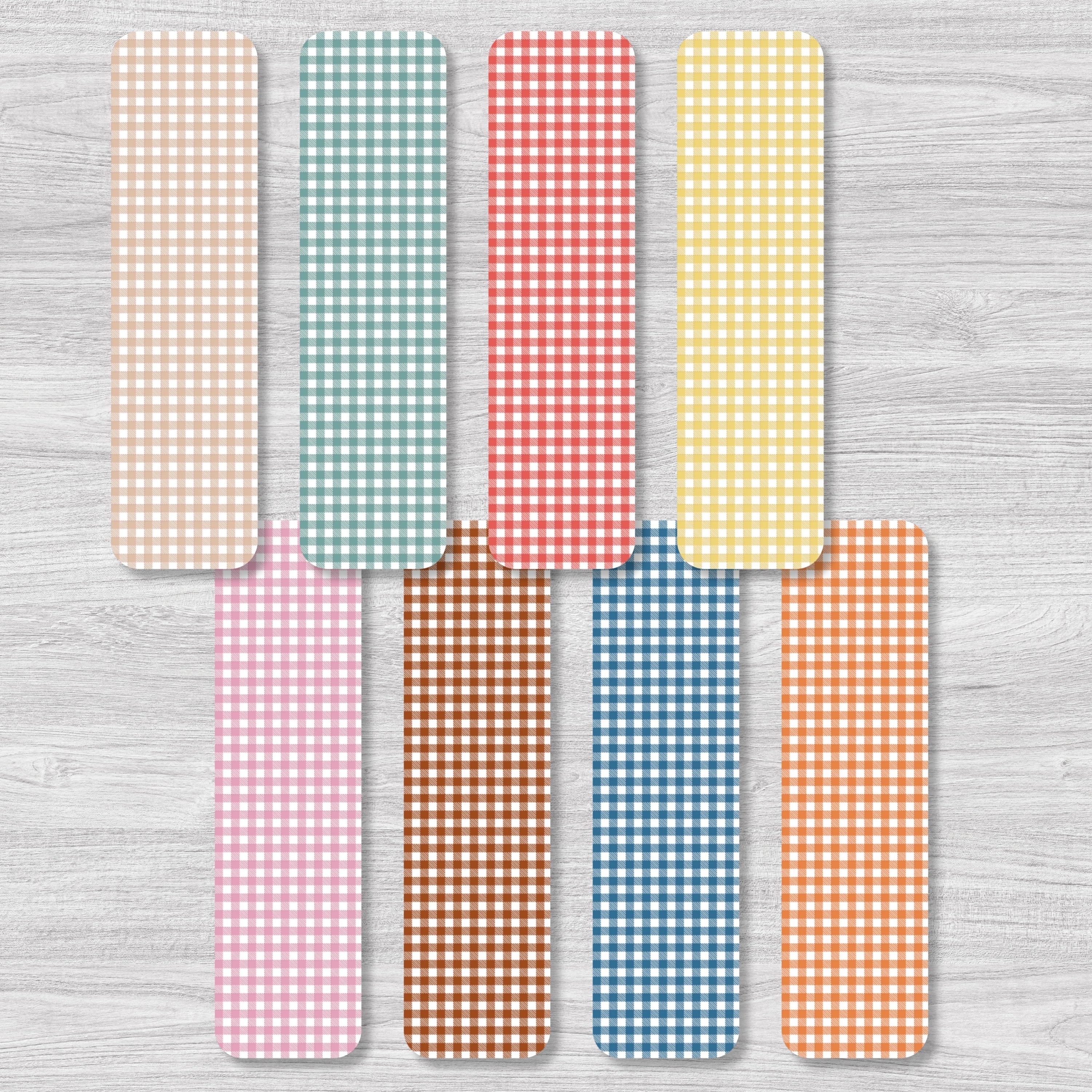 Gingham Magnetic Bookmarks Bundle
