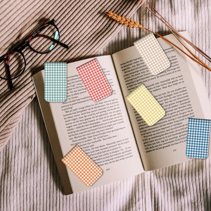 Gingham Magnetic Bookmarks Bundle