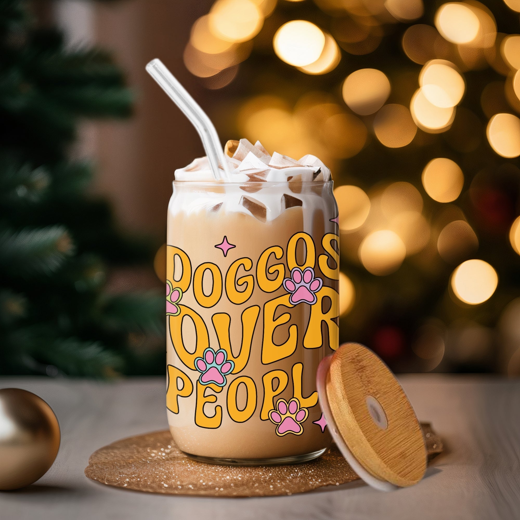 Doggos Over People - Glass Tumbler