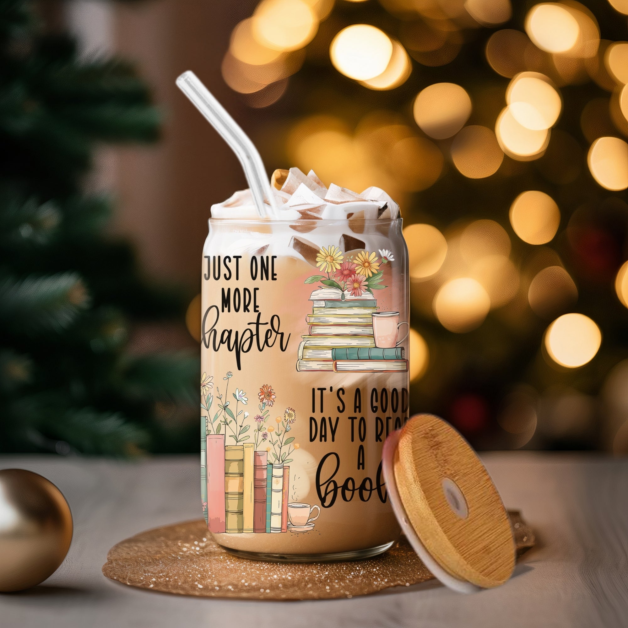 Bookish Soul - Glass Tumbler