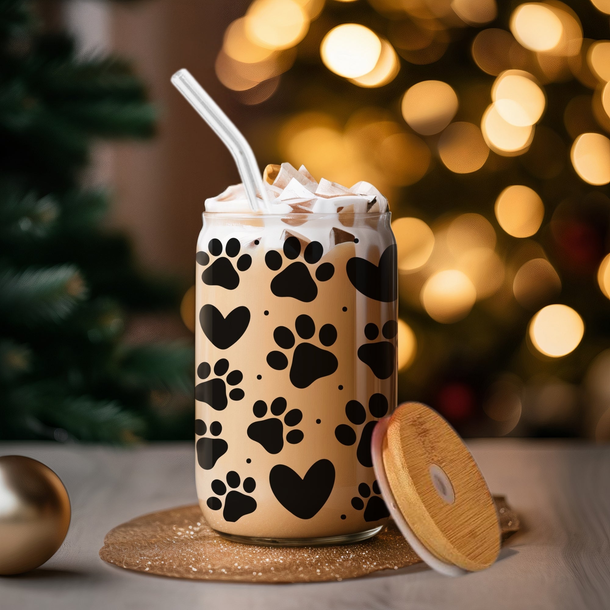 Paw Print - Glass Tumbler